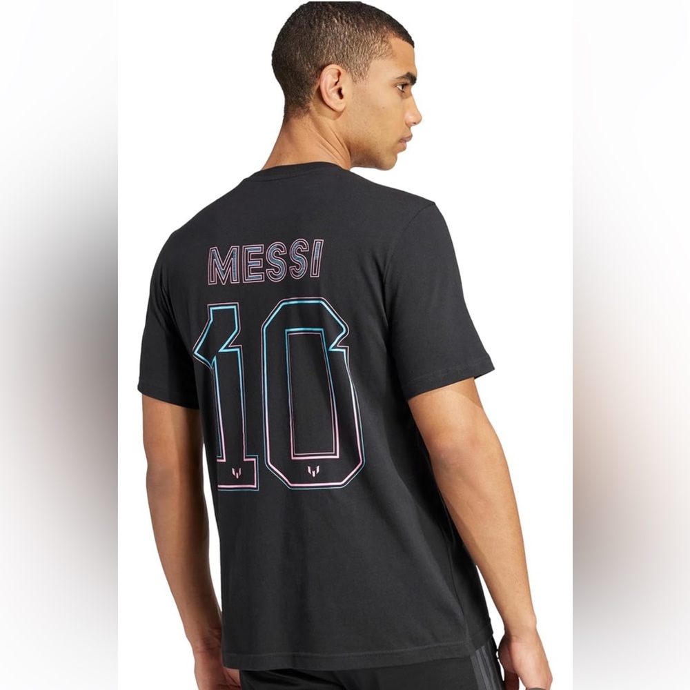 Adidas Messi #10 Black T-Shirt, XXL, NWT - Picture 7 of 9